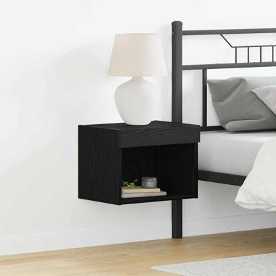 TV-kast 2 pcs Zwart Eiken 40 x 30 x 30 cm Bewerkt hout
