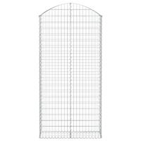 Schanskorf gewelfd 100x30x200/220 cm gegalvaniseerd ijzer - thumbnail