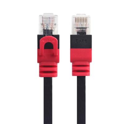 REXLIS platte CAT6-3 CAT6 Ethernet gevlochten Gigabit RJ45 LAN netwerkkabel lengte: 2m