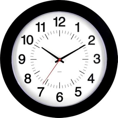 EUROTIME 80514-05 Wandklok Kwarts 30.5 cm Zwart