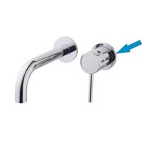 Riko Caral losse rozet tbv inbouw kraangedeelte chroom - thumbnail