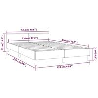 Bedframe met hoofdbord kunstleer wit 120x200 cm - thumbnail