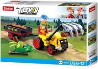 Sluban - traktor met boomstammen - thumbnail