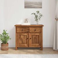 Dressoir 75x30x65 cm massief mahoniehout - thumbnail