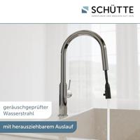 Schutte BLACKPOOL Keukenkraan | Chroom | Met uittrekbare uitloop - 79516 - thumbnail