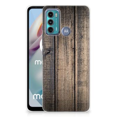 Motorola Moto G60 | Bumper Hoesje | Steigerhout