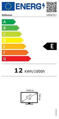 Reflexion LDDW19i+ LED-TV 47 cm 19 inch Energielabel F (A - G) CI+*, DVB-C, DVB-T, DVB-T2, DVB-T2 HD, Smart TV, WiFi Zwart - thumbnail