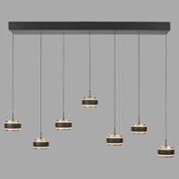 Paul Neuhaus 7L eettafel hanglampPure Falling Rings black pearl - 2505-18 - thumbnail