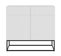 NADUVI Collection Vesper Opbergkast met Lades - Wit / Zwart - thumbnail