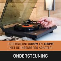 Lenco LS-10BK Platenspeler met Ingebouwde Speakers MDF/Zwart - thumbnail