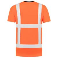 Tricorp 103005 T-shirt RWS Birdseye - fluor orange - maat XL - thumbnail