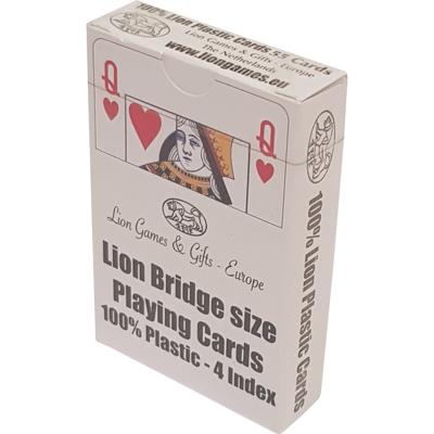 Poker kaarten Lion 100% plastic, Bridge Poker kaarten Lion 100% plastic, Bridge