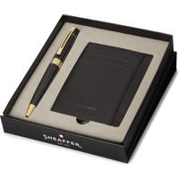 Sheaffer SF-G2932551-2 Balpen 300 M Giftset Glossy Black Chrome Gold Tone + Creditcardhouder - thumbnail