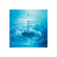 Kunstdruk Droplets 40x40cm - thumbnail