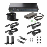 StarTech.com 16-Port Industriële USB Hub met Power Adapter, 5Gbps, Metaal, DIN/Surface/Rack Monteerbaar, Dual-Host Hub/Switch - thumbnail