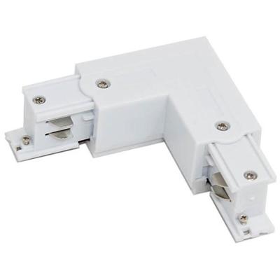 3-Fase Spanningsrail Hoekconnector Rechts - Wit