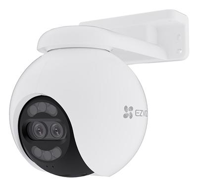 EZVIZ H80x 8MP+2MP Dubbele Lens Wifi Beveiligingscamera Buiten, 4K 360° IP Camera, ColorFULL Nachtzicht Onder Ultra-Weinig Licht, AI-Detectie van Personen/Voertuigen, Automatische Zoomtracking