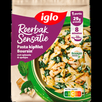 Iglo Roerbak Sensatie Pasta Kipfilet Boursin 450 g bij Jumbo