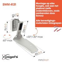 Vogel'S SWM 4131 VOOR SONOS ERA 300 Audio muurbeugel Wit - thumbnail