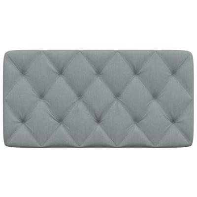 Hoofdbordkussen 100 cm stof lichtgrijs Hoofdbordkussen 100 cm stof lichtgrijs