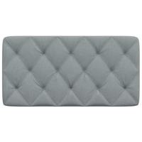 Hoofdbordkussen 100 cm stof lichtgrijs - thumbnail