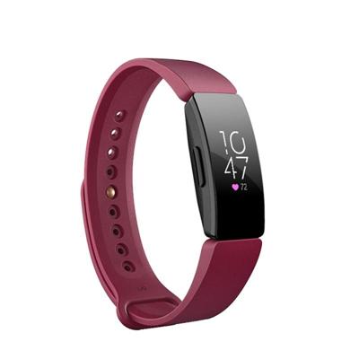 Slimme horloge snap bevestiger polsband horlogeband voor Fitbit Inspire HR (wijn rood)