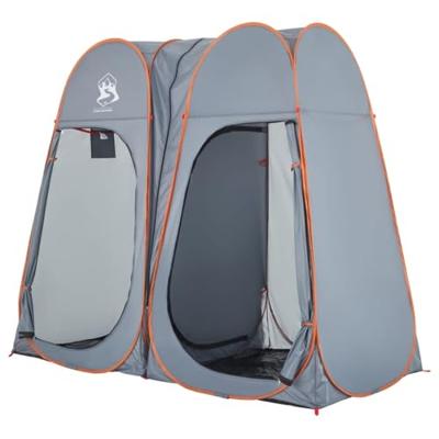 Privacytent pop-up waterdich grijs en oranje - thumbnail