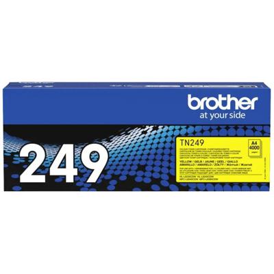 Brother toner, 4.000 pagina's, OEM TN-249Y, geel