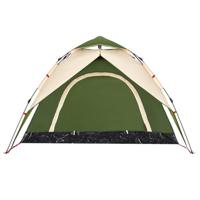 VidaXL Koepeltent 3-persoons snelontgrendeling groen - thumbnail