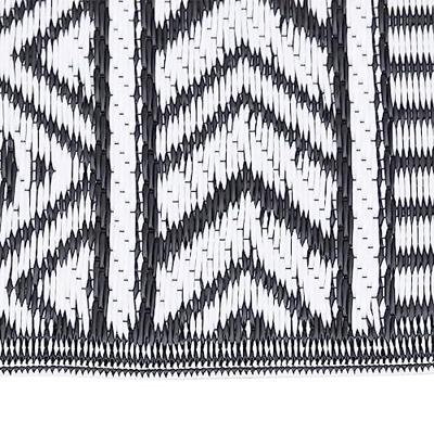 VidaXL Buitenkleed arakil 190x290 cm polypropeen zwart VidaXL Buitenkleed arakil 190x290 cm polypropeen zwart