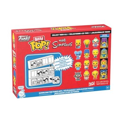 The Simpsons Funko Bitty Pop! 4-Pack: Scratchy / Grampa Simpson / Lisa Simpson / Chase Figuur