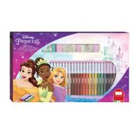 Multiprint Disney princess kleurset met stempels, 41dlg. - thumbnail
