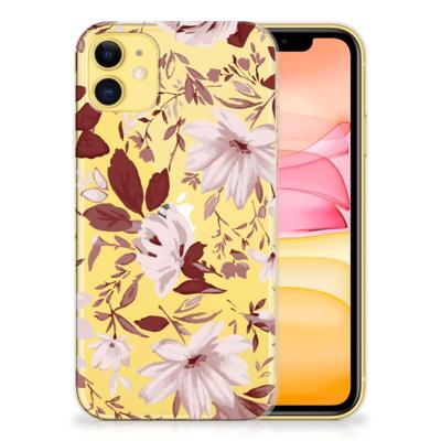 Smartphone hoesje Apple iPhone 11 Watercolor Flowers Smartphone hoesje Apple iPhone 11 Watercolor Flowers