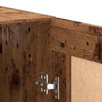 Wandkast 69,5x34x90 cm bewerkt hout oud houtkleurig - thumbnail