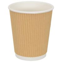 VidaXL Papieren koffiekopjes 500 st 8oz 200 ml bruin - thumbnail