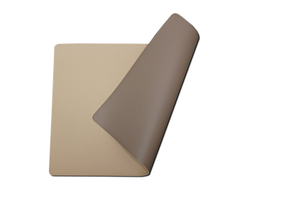 Wicotex placemat kunstleer beige-zand moon dubbelzijdig
