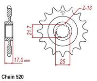 ESJOT Sprocket 520 15z standard - thumbnail