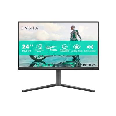 Philips Evnia 24M2N3200A Gaming Monitor FHD 24 inch, 180 Hz, 0,5 ms, FreeSync Prem., G-Sync comp. (1920 x 1080, HDMI 2.0, DisplayPort 1.4) zwart-grijs