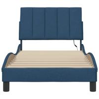 Bedframe zonder matras "Hanko" stof blauw 200x200 cm - thumbnail