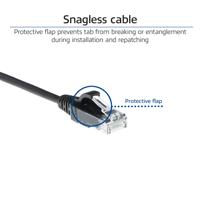 ACT DC9901 LSZH U/UTP CAT6 Datacenter Slimline Patchkabel Snagless | RJ45 Connectoren | Zwart | 1 meter - thumbnail