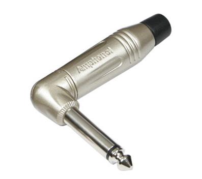 Amphenol ACPM-TN Audio Jack Connector Haaks 6,35 mm Metal Musician Series Mono