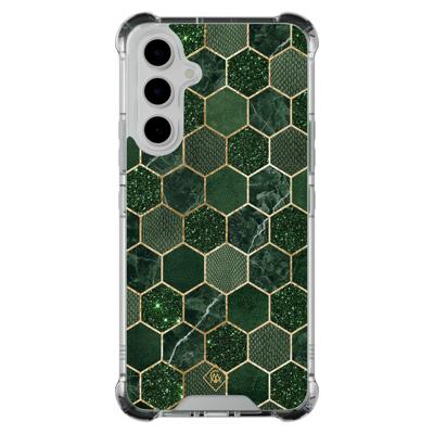 Samsung Galaxy A54 shockproof hoesje - Kubus groen