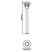 Brilliant RVS staande lampTerrence - 45785/82 - thumbnail