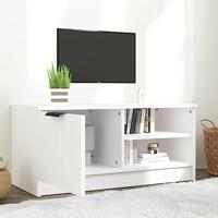 Tv-meubel 80x35x36,5 cm bewerkt hout wit - thumbnail