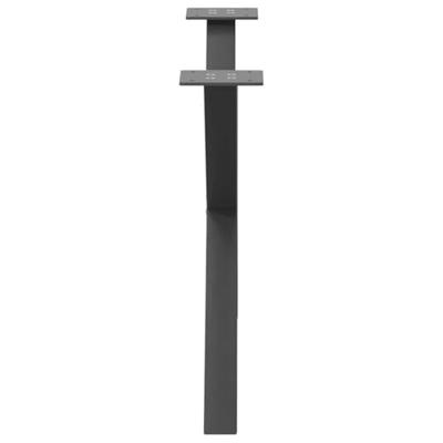 Salontafelpoten 2 st X-vormig 70x(42-43) cm staal antraciet Salontafelpoten 2 st X-vormig 70x(42-43) cm staal antraciet