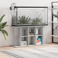 VidaXL Aquariumstandaard betongrijs 120x40x60 cm bewerkt hout - thumbnail