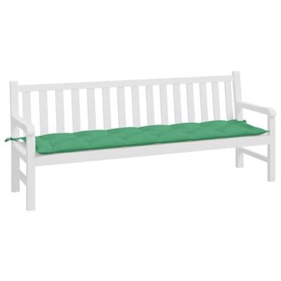VidaXL Tuinbankkussen 200x50x7 cm stof groen
