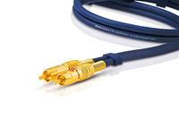 Oehlbach NF 1 Master Cinch Audio Aansluitkabel [2x Cinch-stekker - 2x Cinch-stekker] 10.00 m Blauw Vergulde steekcontacten - thumbnail