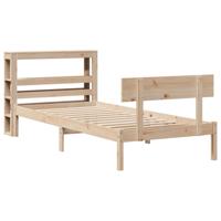 Bedframe zonder matras massief grenenhout 90x200 cm - thumbnail