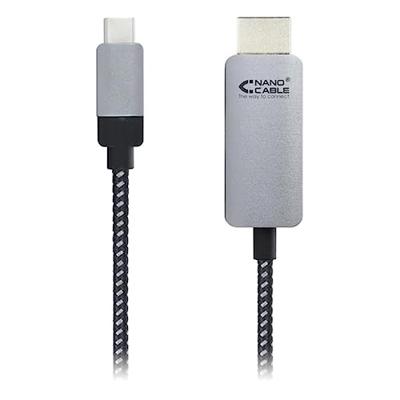 Kabel USB-C naar HDMI NANOCABLE 10.15.5102 1,8 m Zwart Kabel USB-C naar HDMI NANOCABLE 10.15.5102 1,8 m Zwart